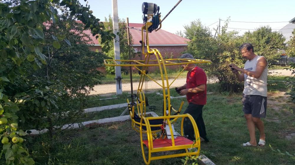 Канатный велосипед аттракцион