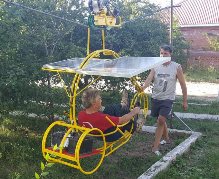 Фотография летающий велосипед